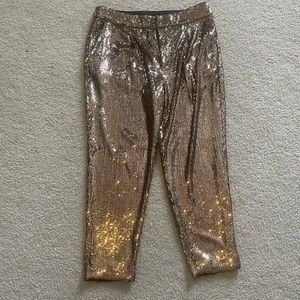 NWT sequence gold dress pant.
